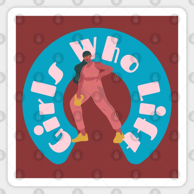 Girls Who Lift Vintage Sticker by ZUCCACIYECIBO